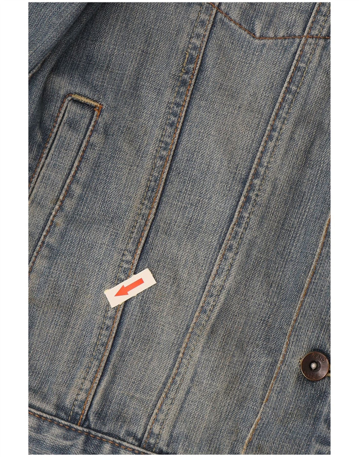 Oviesse Veste en jean pour femme UK 16 Large Bleu Coton