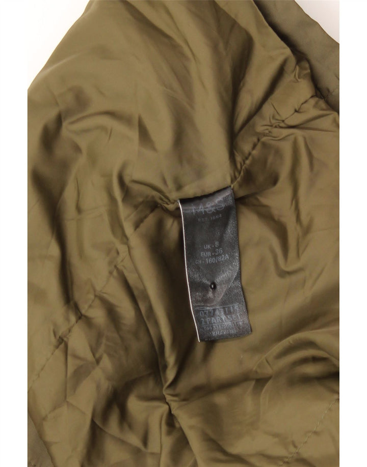 Marks & Spencer Veste de pluie surdimensionnée à capuche pour femme UK 8 Small Kaki