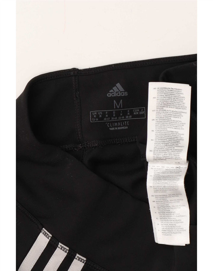 Adidas Climalite Leggings UK 12/14 Medium Noir Polyester