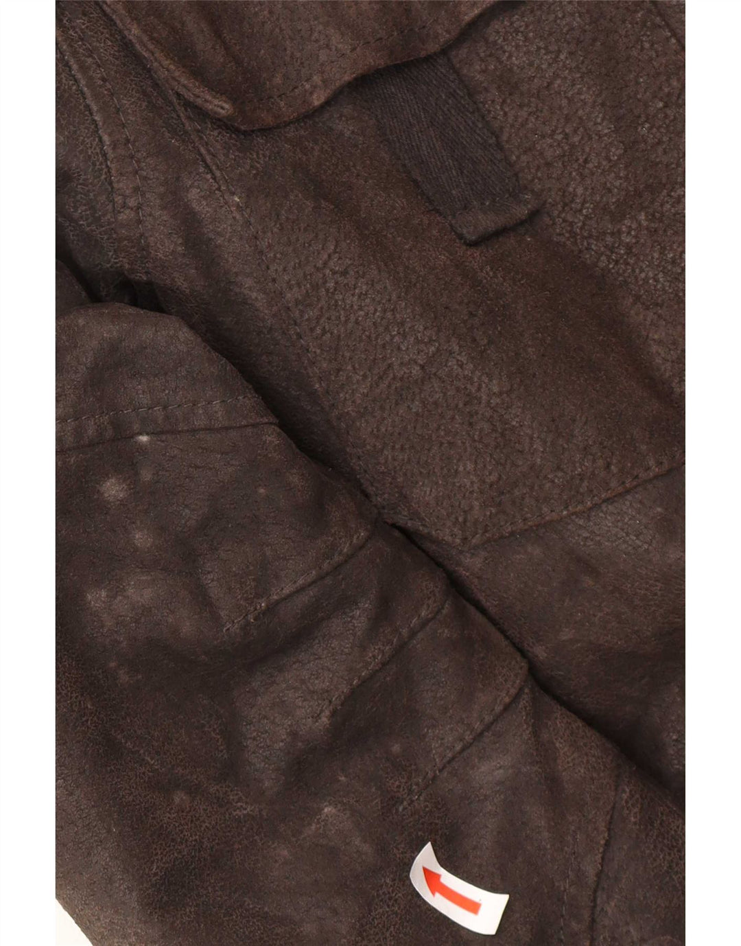 Conbipel Veste en Cuir Sherpa Homme IT 50 Grand Cuir Marron