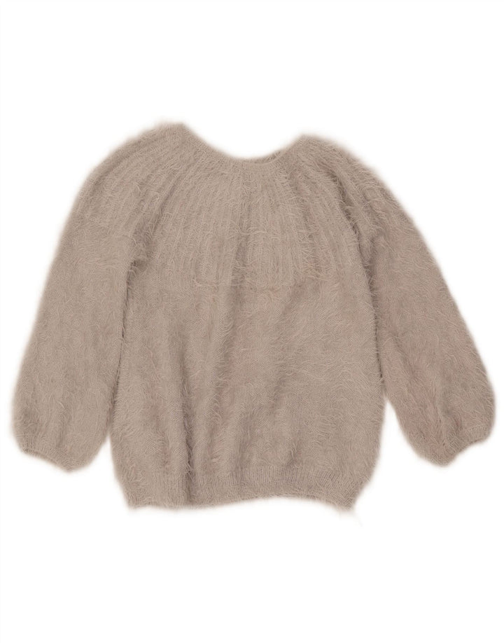 ZARA Pull à col bateau pour fille 7-8 ans Gris