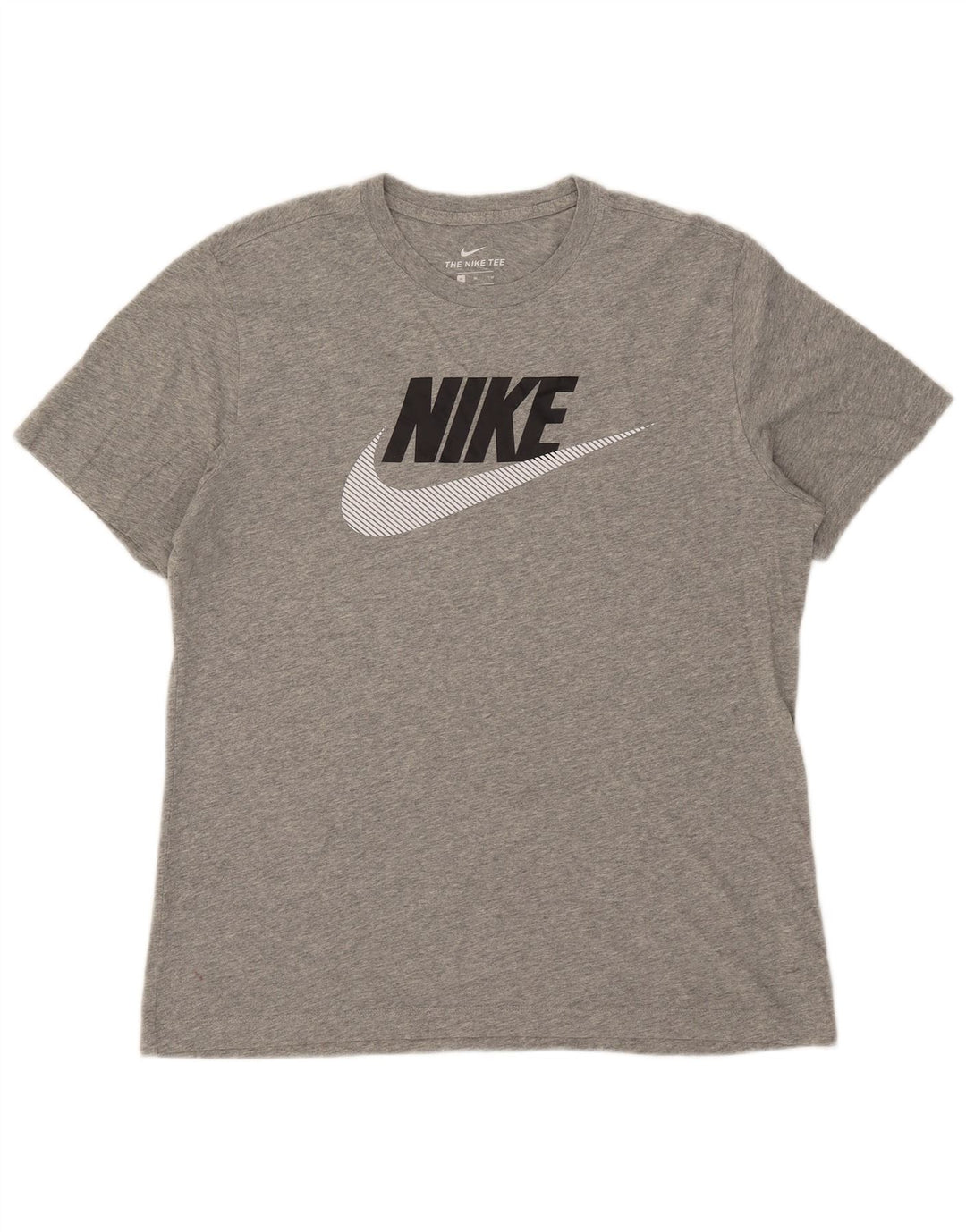 Nike T-Shirt Graphique Homme Gris Moyen Coton