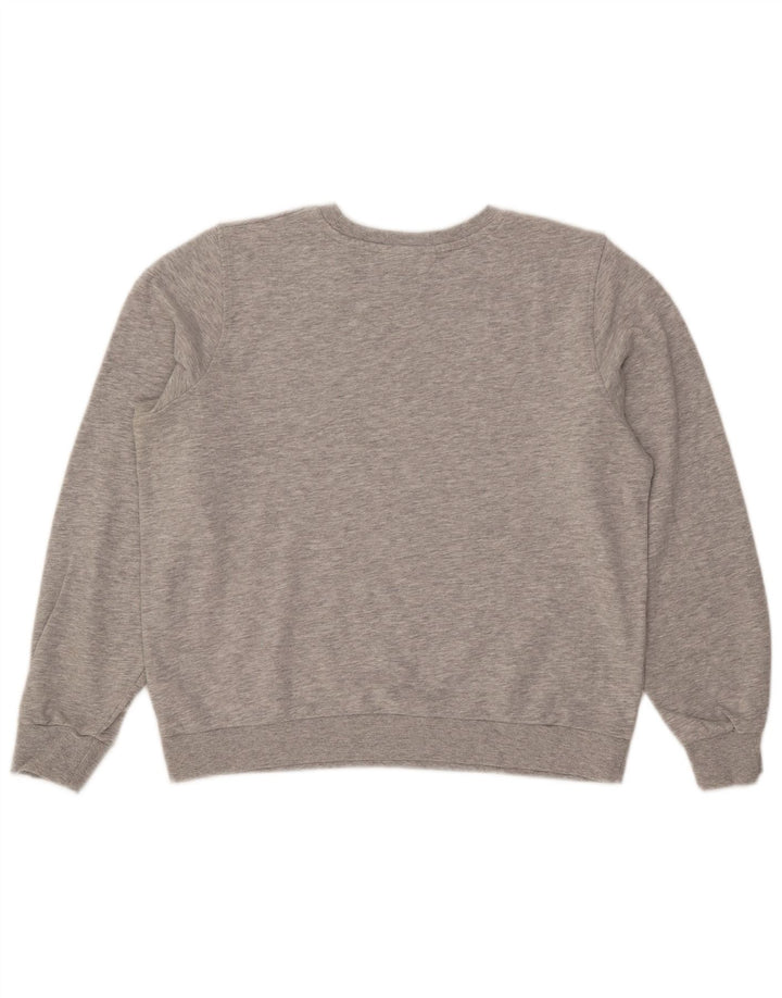 Marks & Spencer Sweat-shirt court pour femme UK 14 Grand gris moucheté