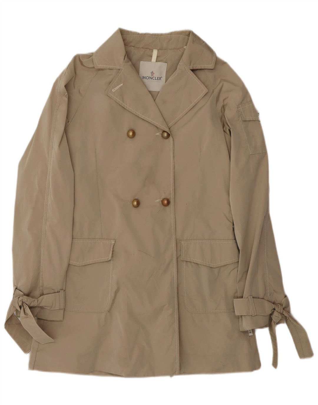 MONCLER Trench-Coat Fille 13-14 Ans Beige Polyester Classique