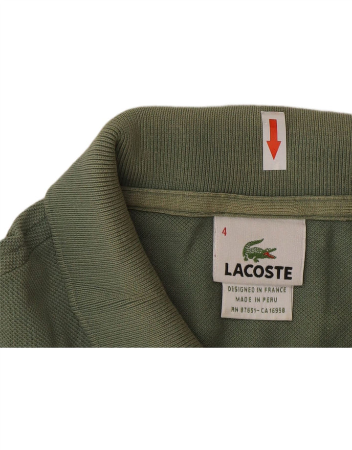 Lacoste Polo Homme Taille 4 Coton Vert Moyen
