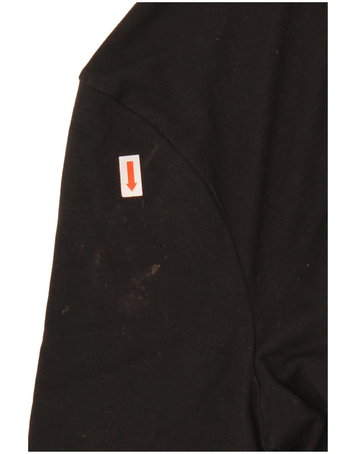 Tommy Hilfiger Haut graphique à manches longues pour femme UK 14 Noir moyen Polyester