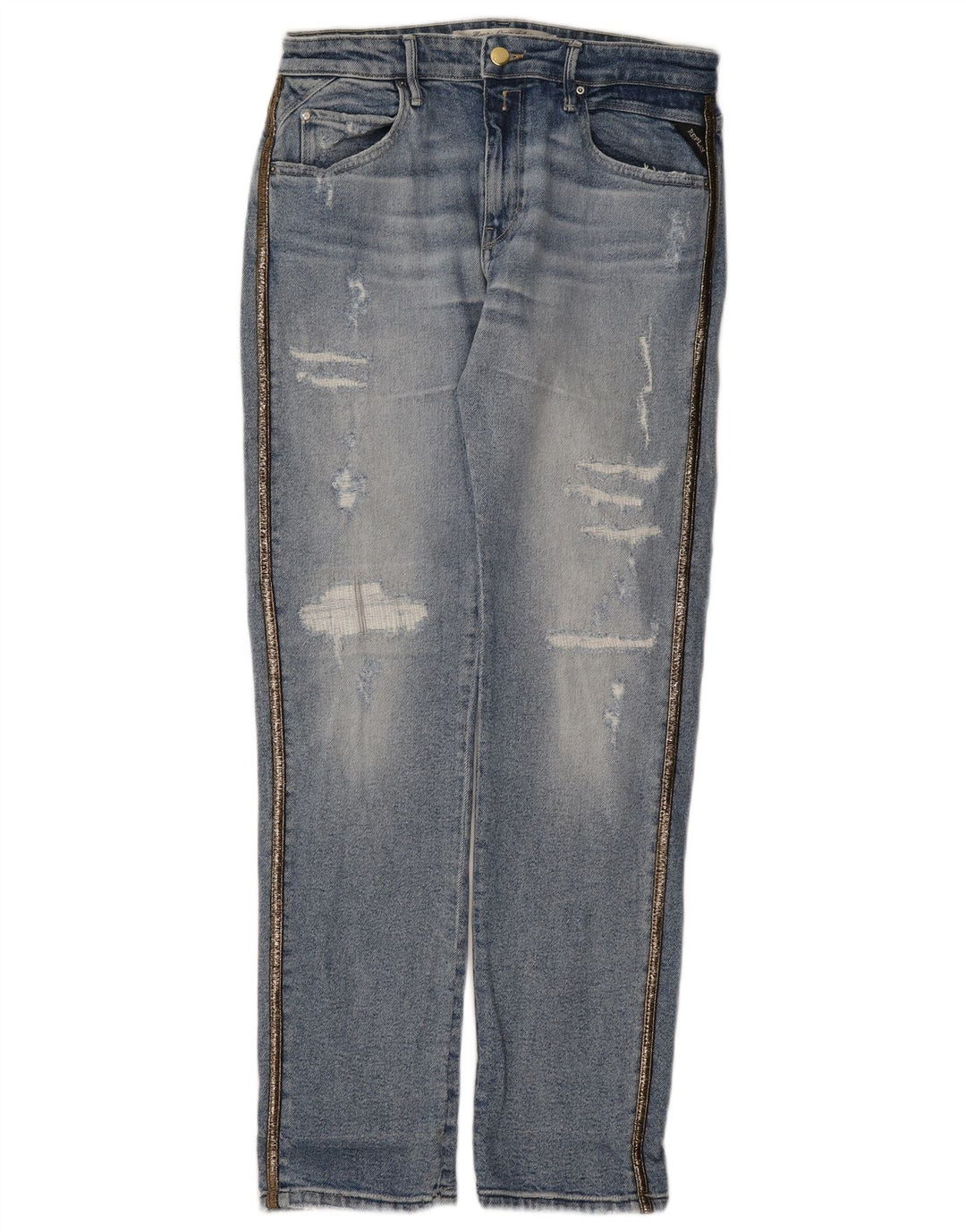Replay Jean fuselé effet vieilli W30 L31 pour femme Bleu