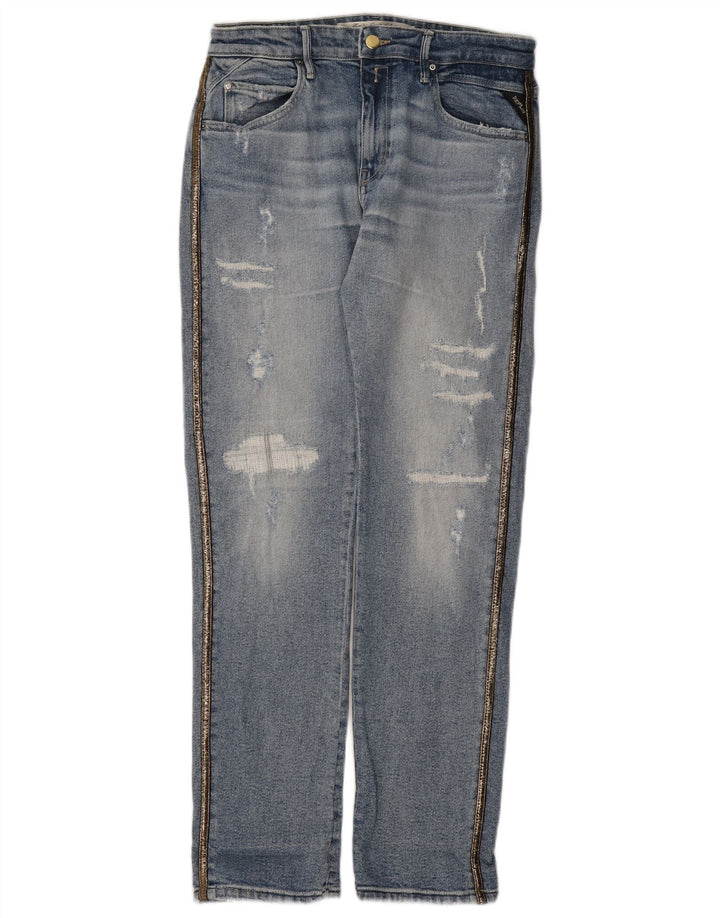 Replay Jean fuselé effet vieilli W30 L31 pour femme Bleu