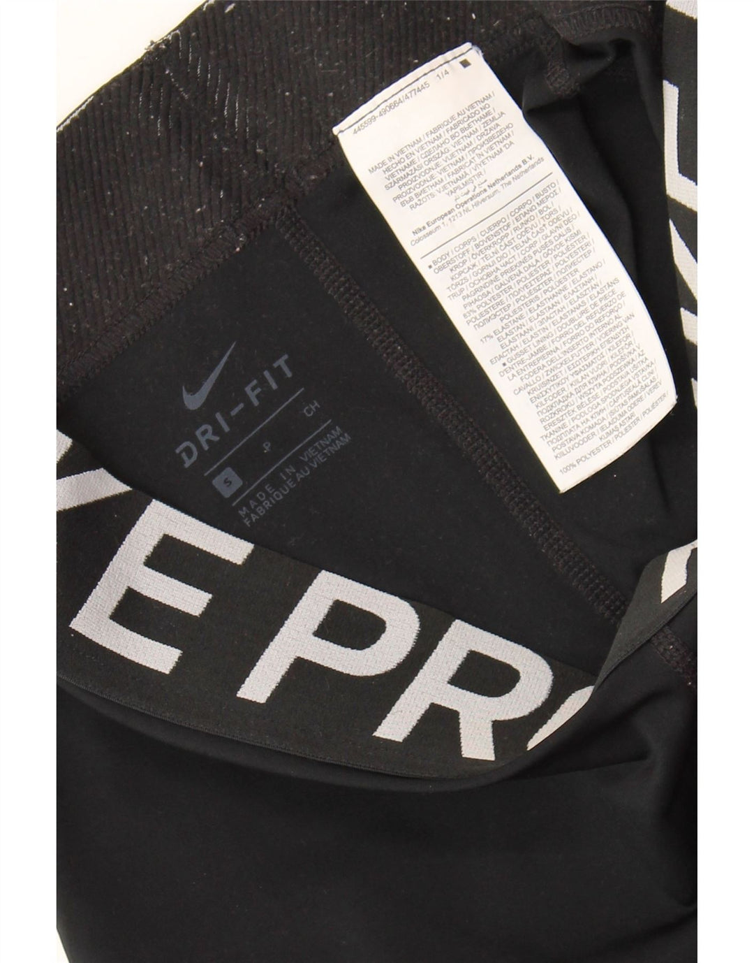 NIKE Short de sport Dri Fit Graphic pour femme UK 8 Small Noir Polyester