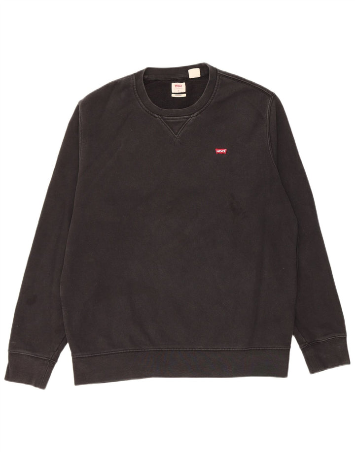 Levi's Sweat-Shirt Coupe Standard Homme Noir Moyen Coton