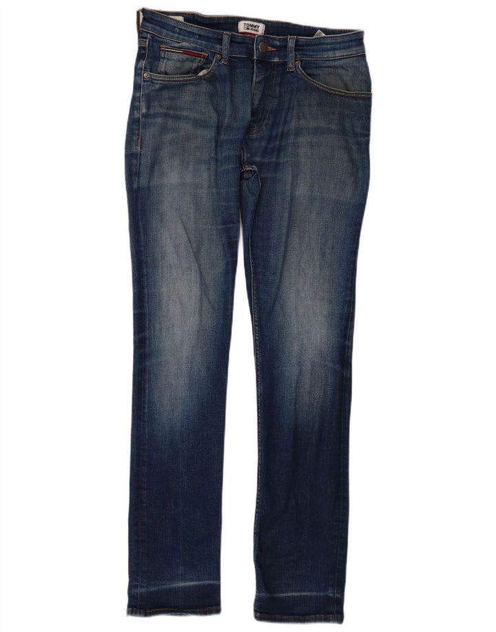 Tommy Hilfiger Jean Slim Homme W31 L32 Bleu Coton