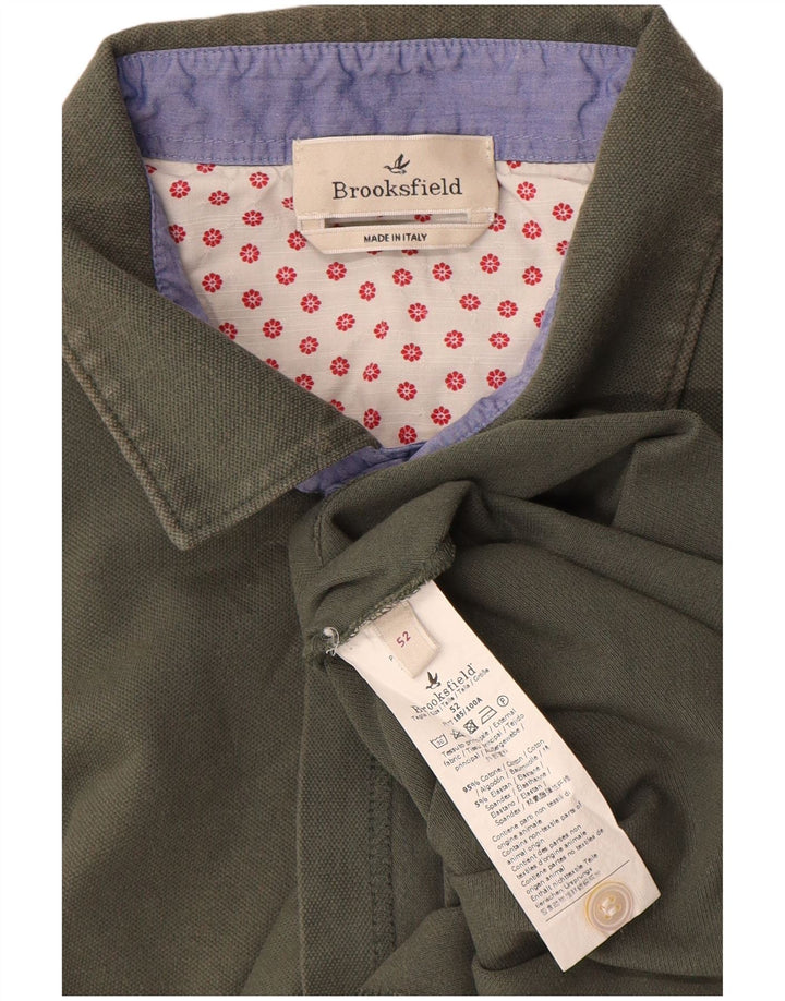 Brooksfield Polo Homme IT 52 Large Kaki Coton