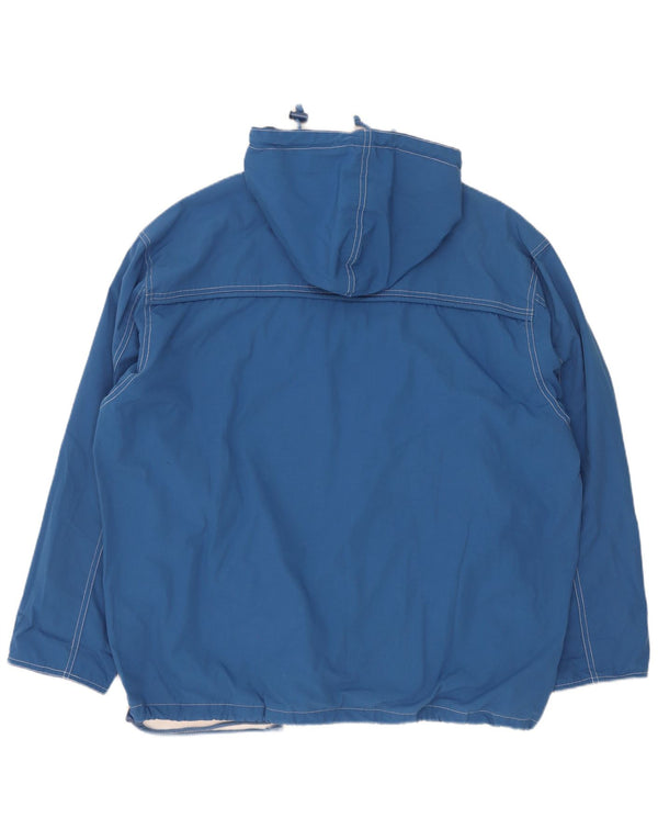 John F Gee Veste anorak graphique à capuche surdimensionnée pour garçon 15-16 ans Bleu