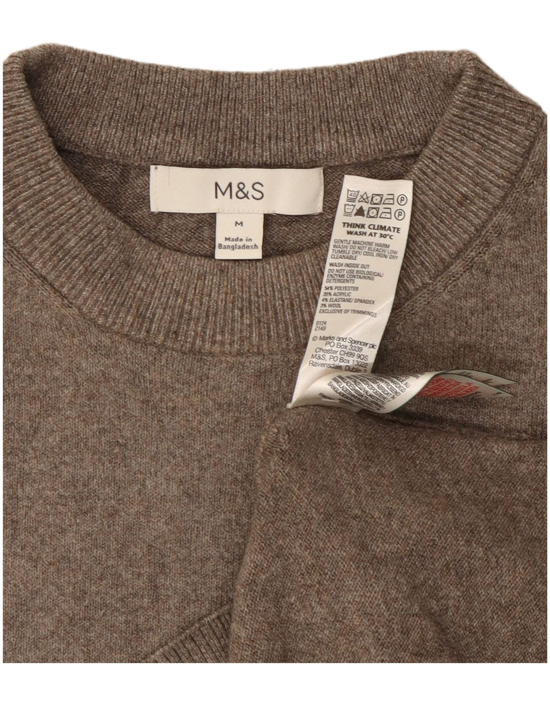 Marks & Spencer Pull ras du cou pour femme UK 14 Gris moyen