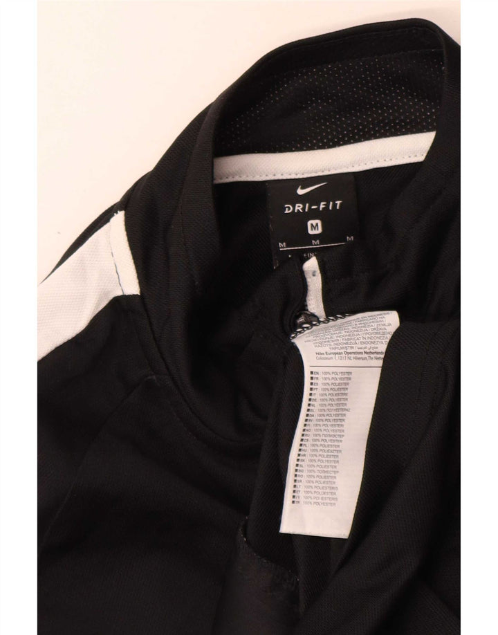 Veste de survêtement Nike Dri Fit pour hommes, polyester color block noir moyen