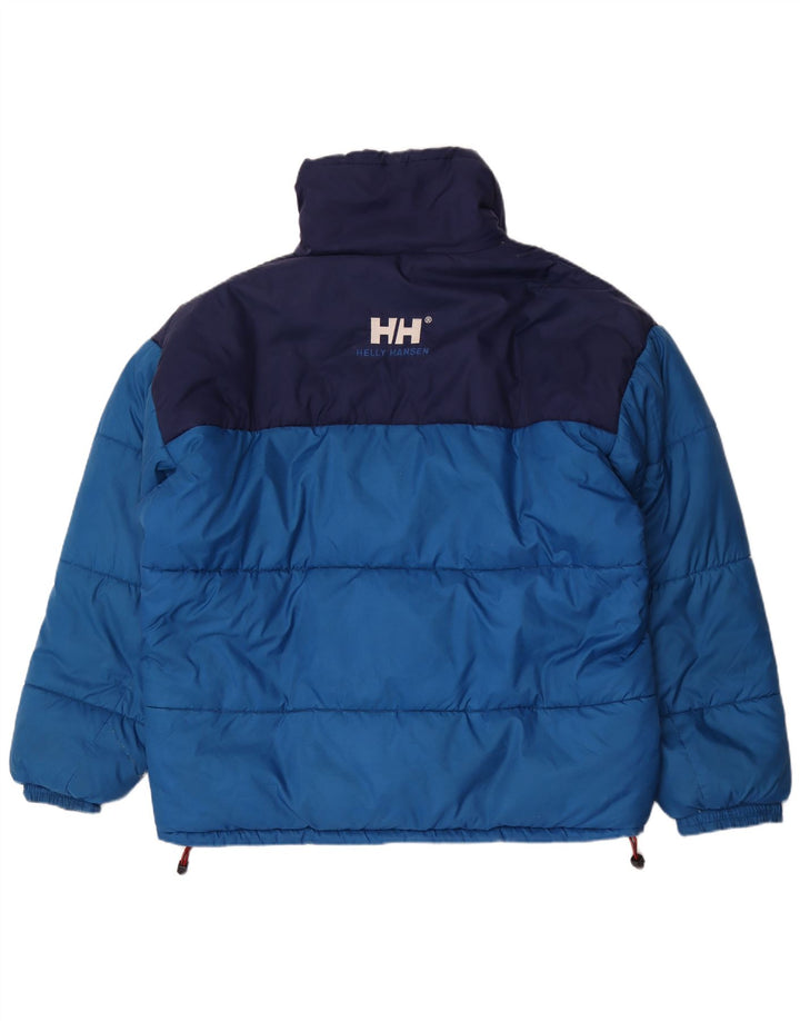Helly Hansen Veste rembourrée pour homme UK 42 XL Bleu Colorblock Nylon