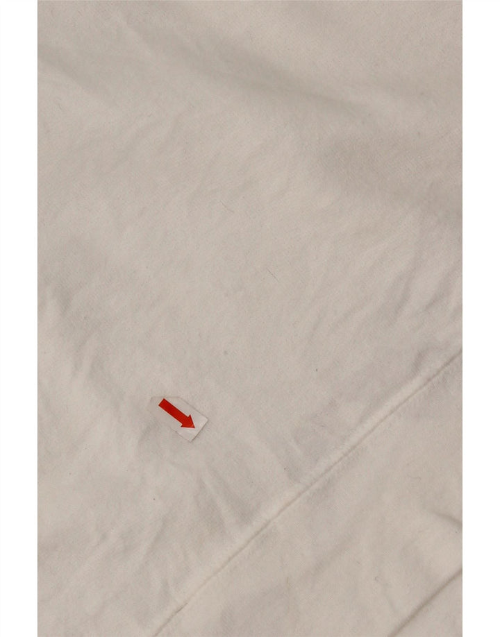 Champion Sweat-shirt graphique pour femme UK 16 Large Blanc Polyester