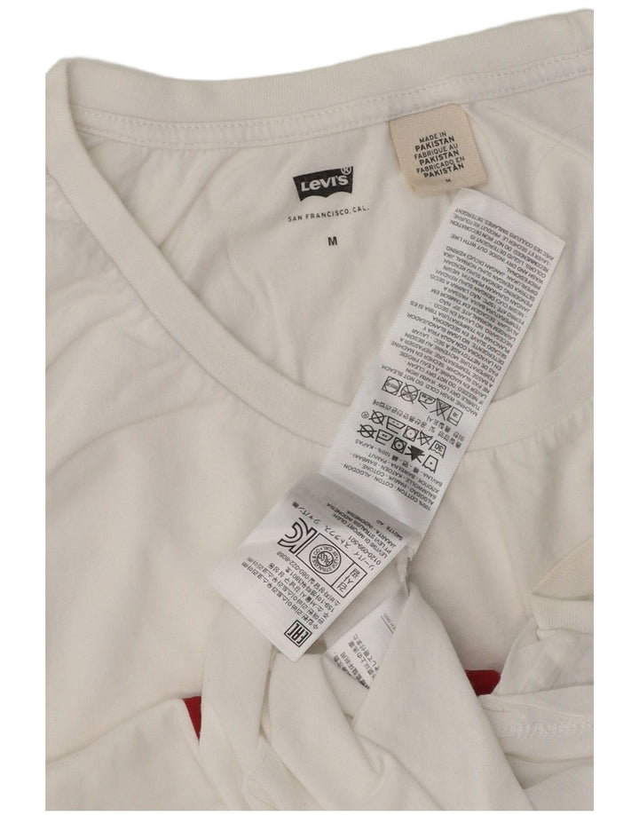 LEVI'S Débardeur graphique pour femme UK 14, coton blanc moyen