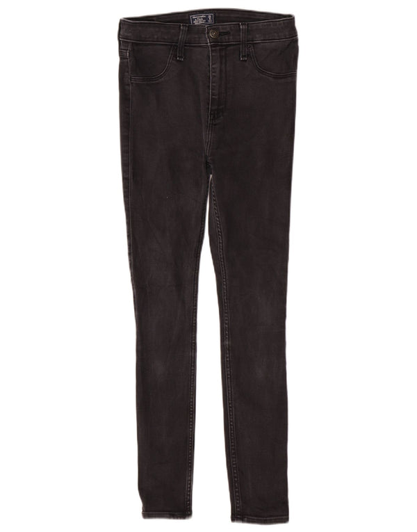 Abercrombie & Fitch Jean skinny taille haute pour femme US 0 XS W25 L26 Gris