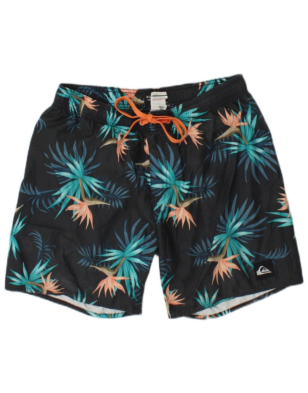 Quiksilver Short de Bain Homme Bleu Marine Moyen Floral Polyester