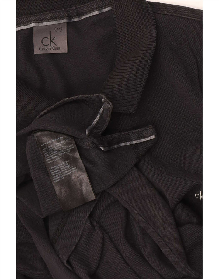 CALVIN KLEIN Polo Homme Noir Moyen Coton