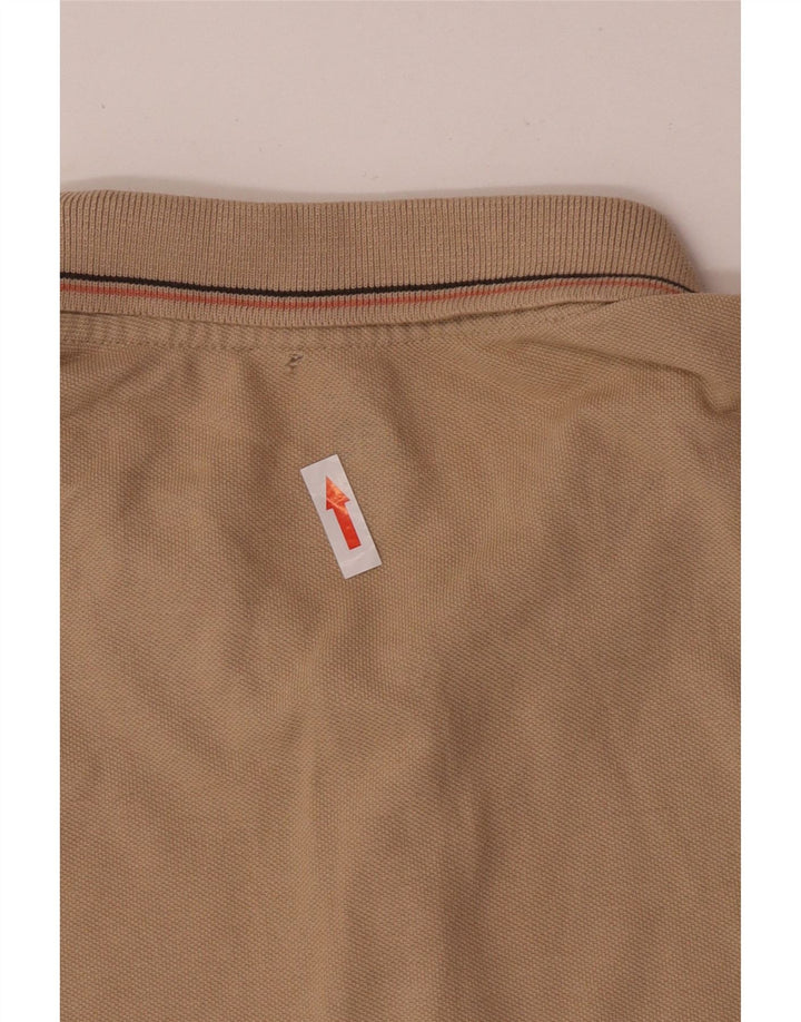 Lee Polo Homme Coupe Regular Grand Coton Rayé Beige