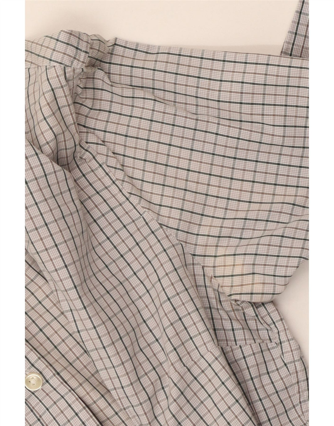 Benetton Chemise Femme UK 14 Large Gris Coton