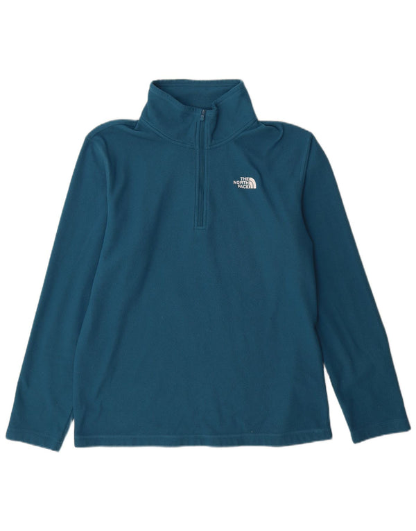 The North Face Pull polaire à col zippé pour homme Large Bleu Polyester