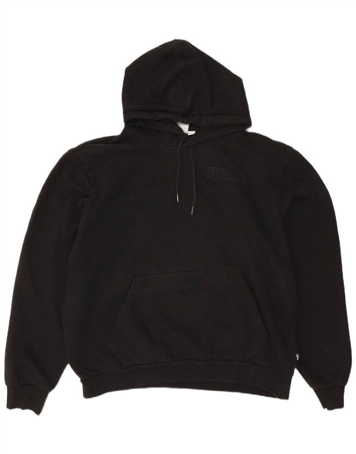 PUMA Pull à capuche surdimensionné pour femme UK 16 Large Noir