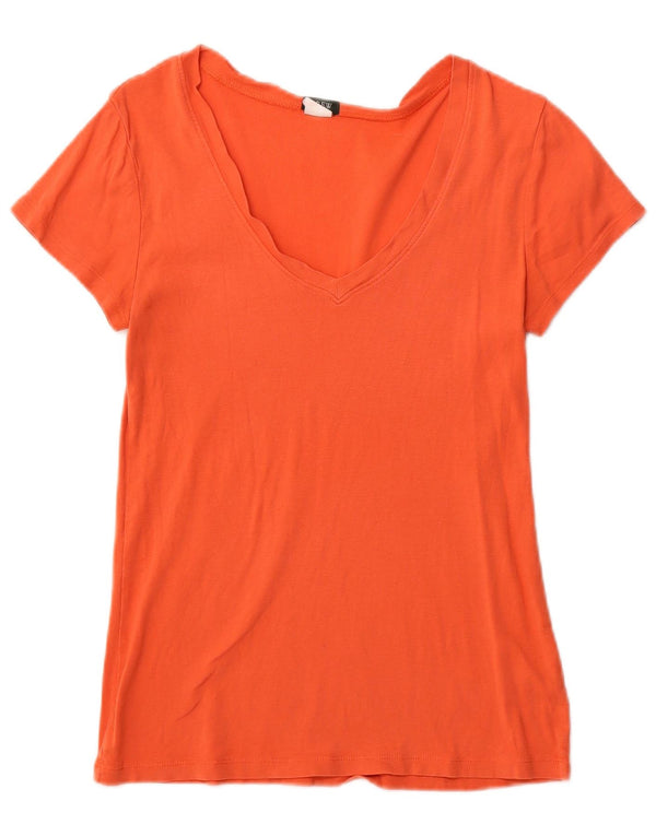 J. CREW T-Shirt Femme UK 8 Small Orange