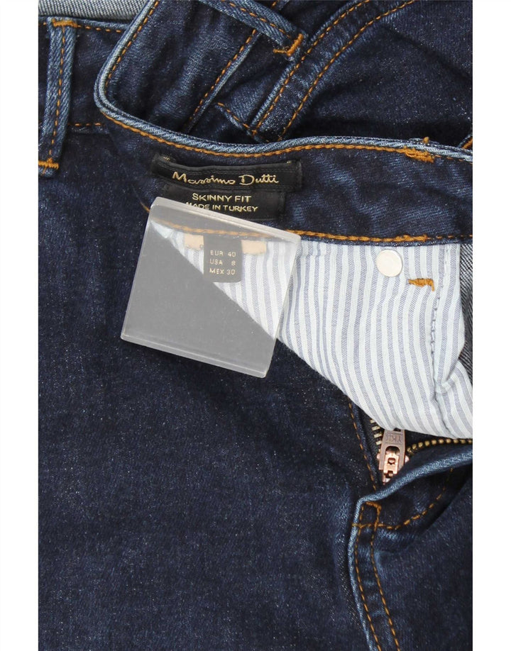 Massimo Dutti Jean skinny pour femme EU 40 Medium W30 L29 Bleu marine