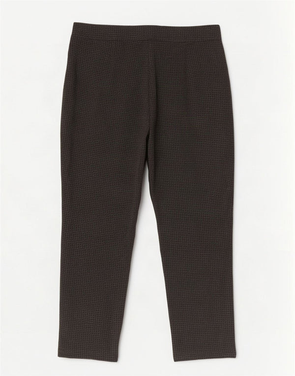 Marks & Spencer Pantalon court pour femme UK 18 XL W38 L24 Gris pied-de-poule