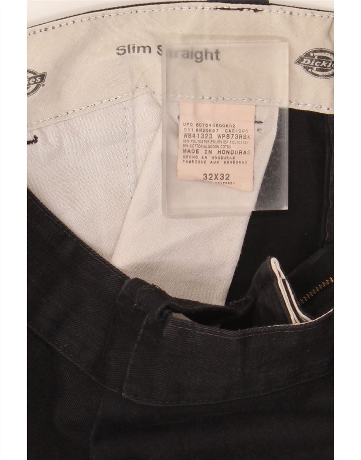 Dickies Short Chino Slim Homme W32 Noir Moyen Polyester