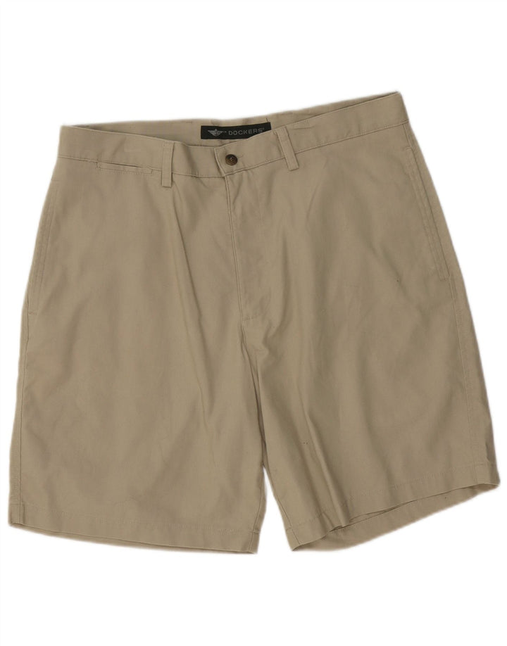 DOCKERS Short Chino Homme W36 Large Beige Coton