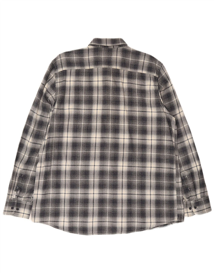 Lerros Chemise Flanelle Homme 2XL Gris Carreaux Coton