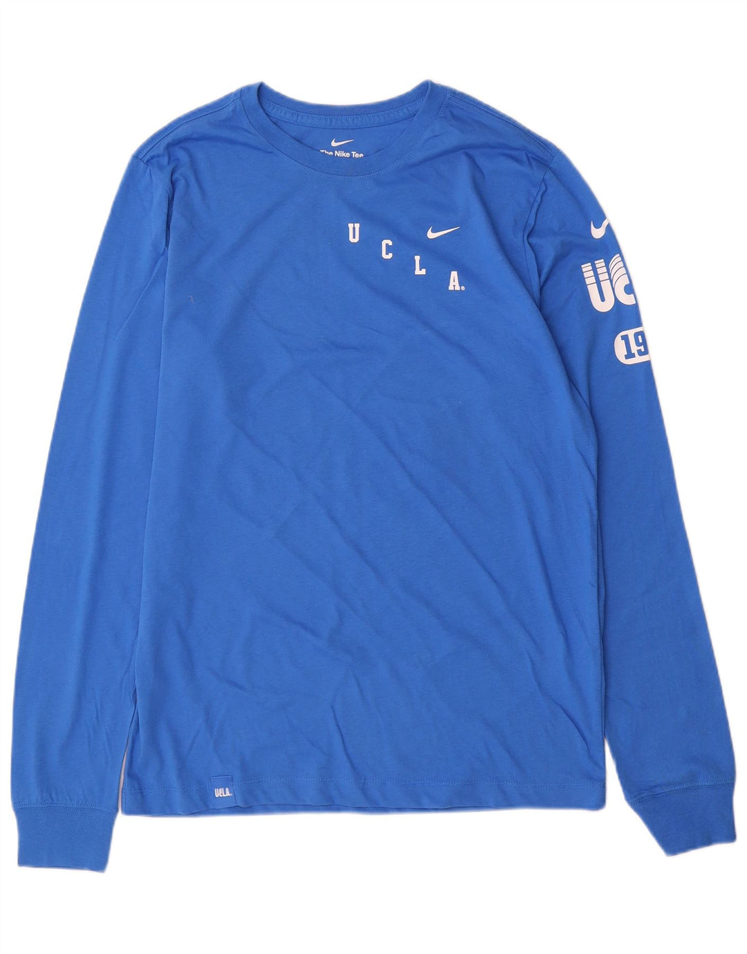 Nike Haut graphique à manches longues en coton bleu moyen pour homme