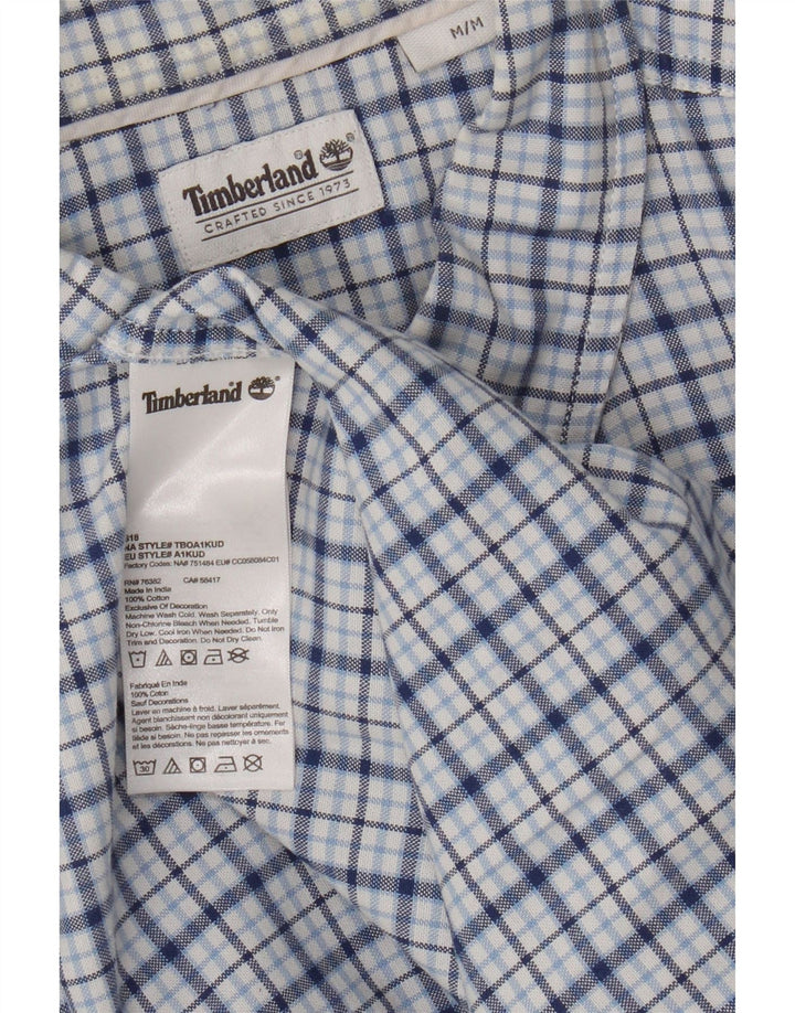 Timberland Chemise Homme Bleu Moyen Carreaux Coton