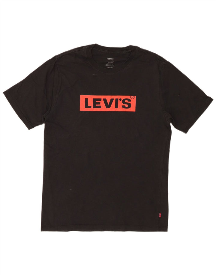 LEVI'S T-Shirt Graphique Coupe Relax Homme XS Noir Coton