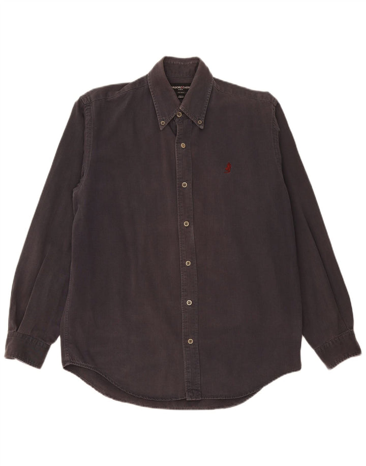 Marlboro Classics Chemise Homme Petit Gris Coton