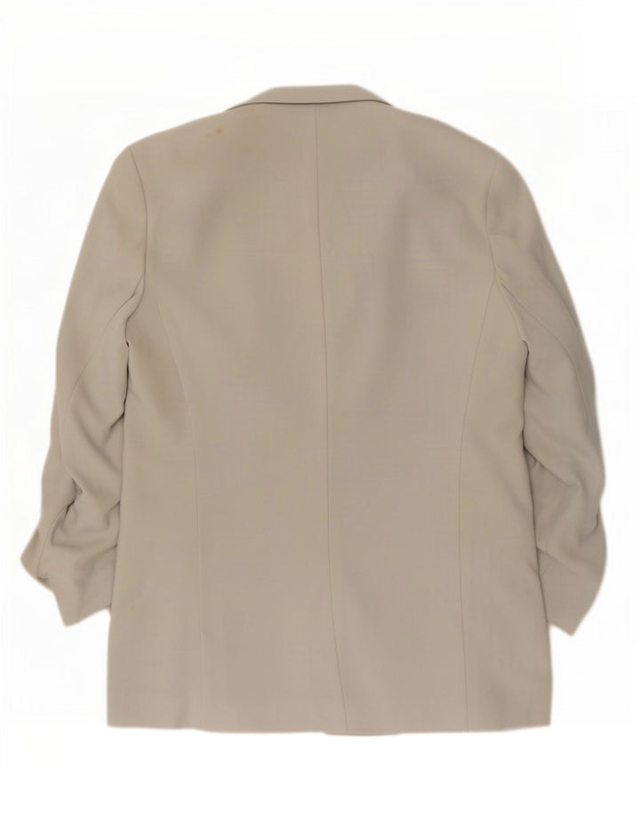 Marks & Spencer Veste blazer longue ouverte pour femme UK 12 Gris moyen