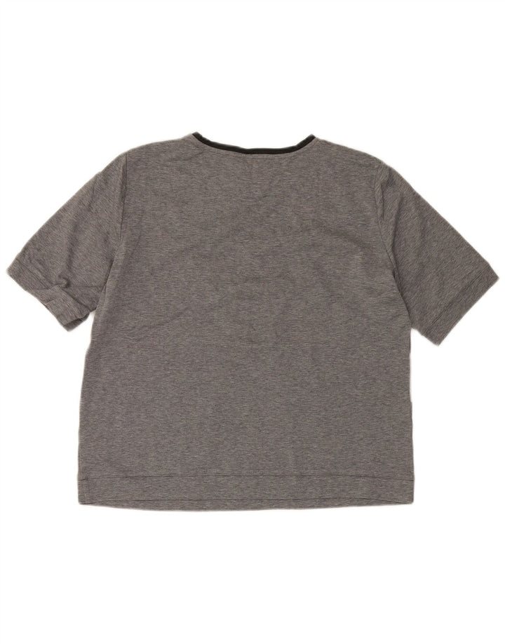 MAX MARA T-shirt week-end pour femme UK 16 Large Gris Colorblock