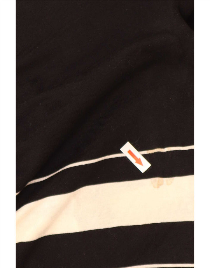 Zara Chemisier Femme Top UK 12 Medium Noir Colourblock Lyocell