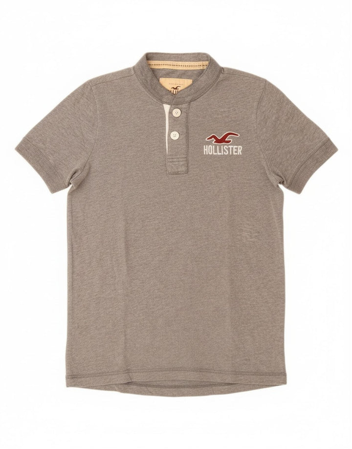 Hollister T-Shirt Homme Gris Moyen Coton