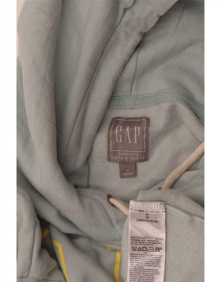Gap Pull à capuche surdimensionné graphique pour femme UK 14 Bleu moyen Coton