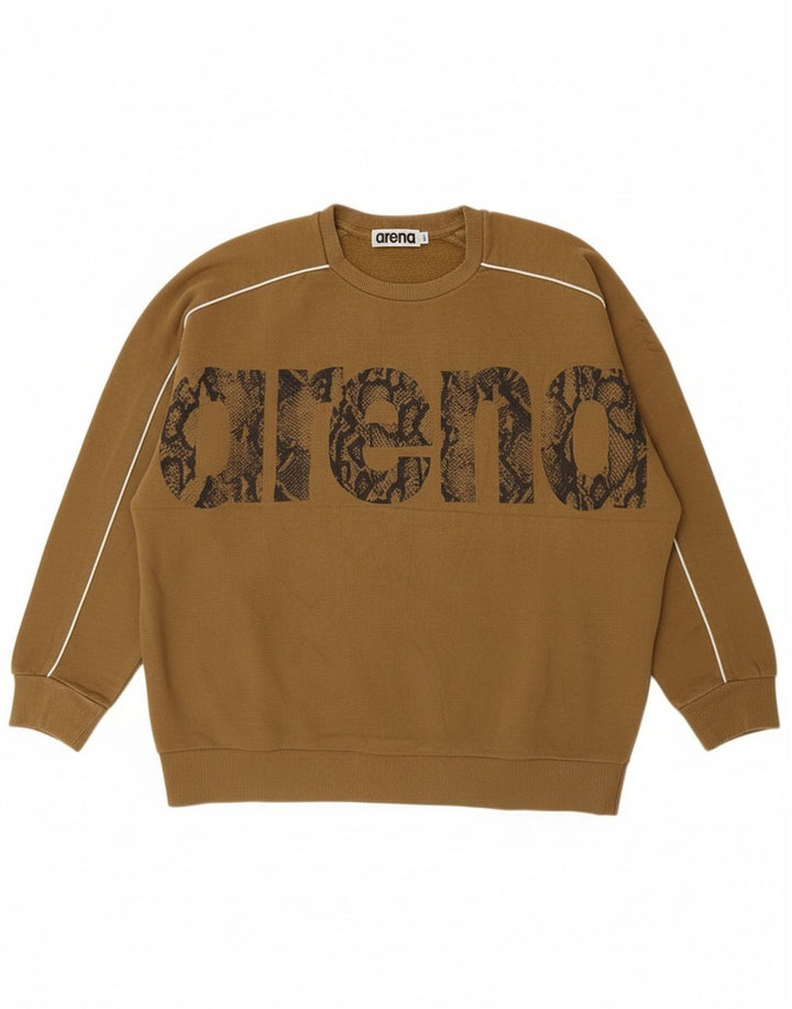 Arena Sweat-Shirt Graphique Homme Kaki Coton Large