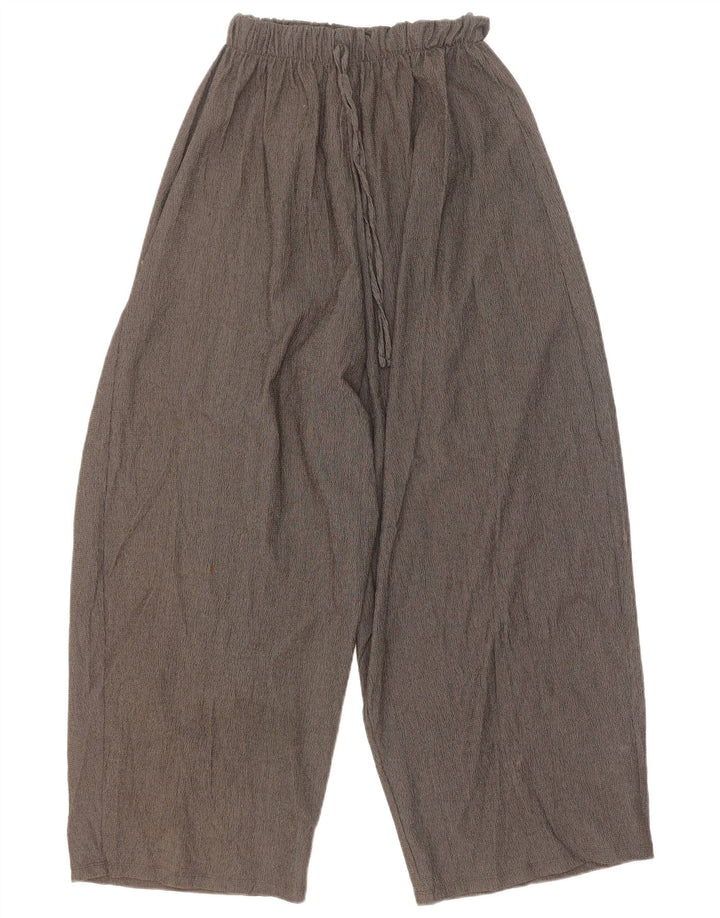 Zara Pantalon Sarouel Femme Moyen W28 L27 Gris Polyester