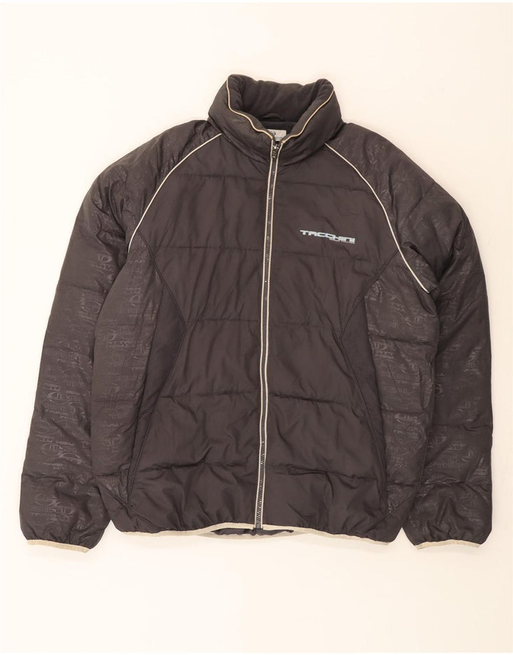 Sergio Tacchini Veste matelassée pour homme UK 42 XL Gris Colorblock Polyester