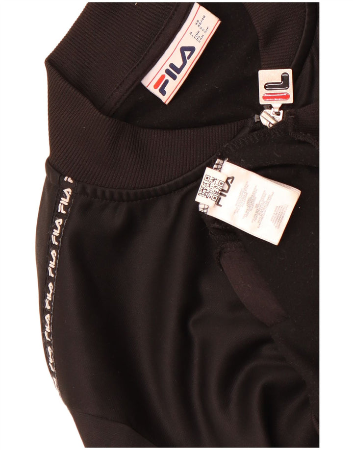 Fila Veste de survêtement graphique pour hommes, petit, noir, polyester