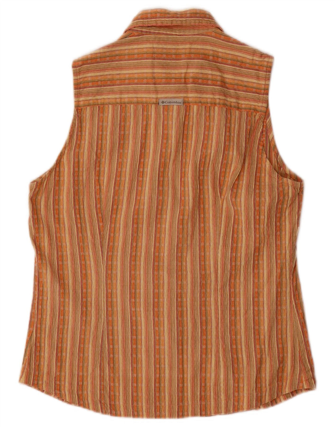 COLUMBIA Chemisier sans manches pour femme UK 10 Petites rayures multicolores