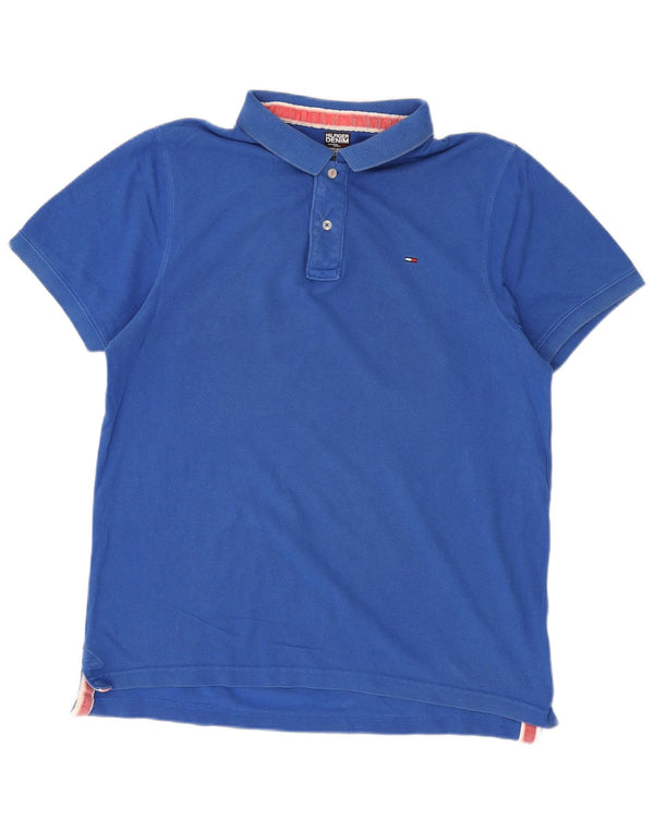 Tommy Hilfiger Polo Homme 2XL Bleu Coton